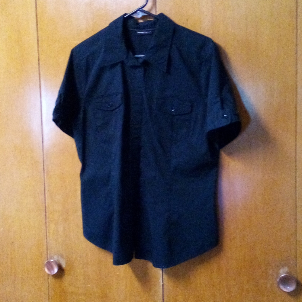 Black button up shirt